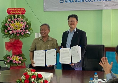 CJ Vina Agri và Thông Thuận: “Bắt tay” phát triển ngành tôm
